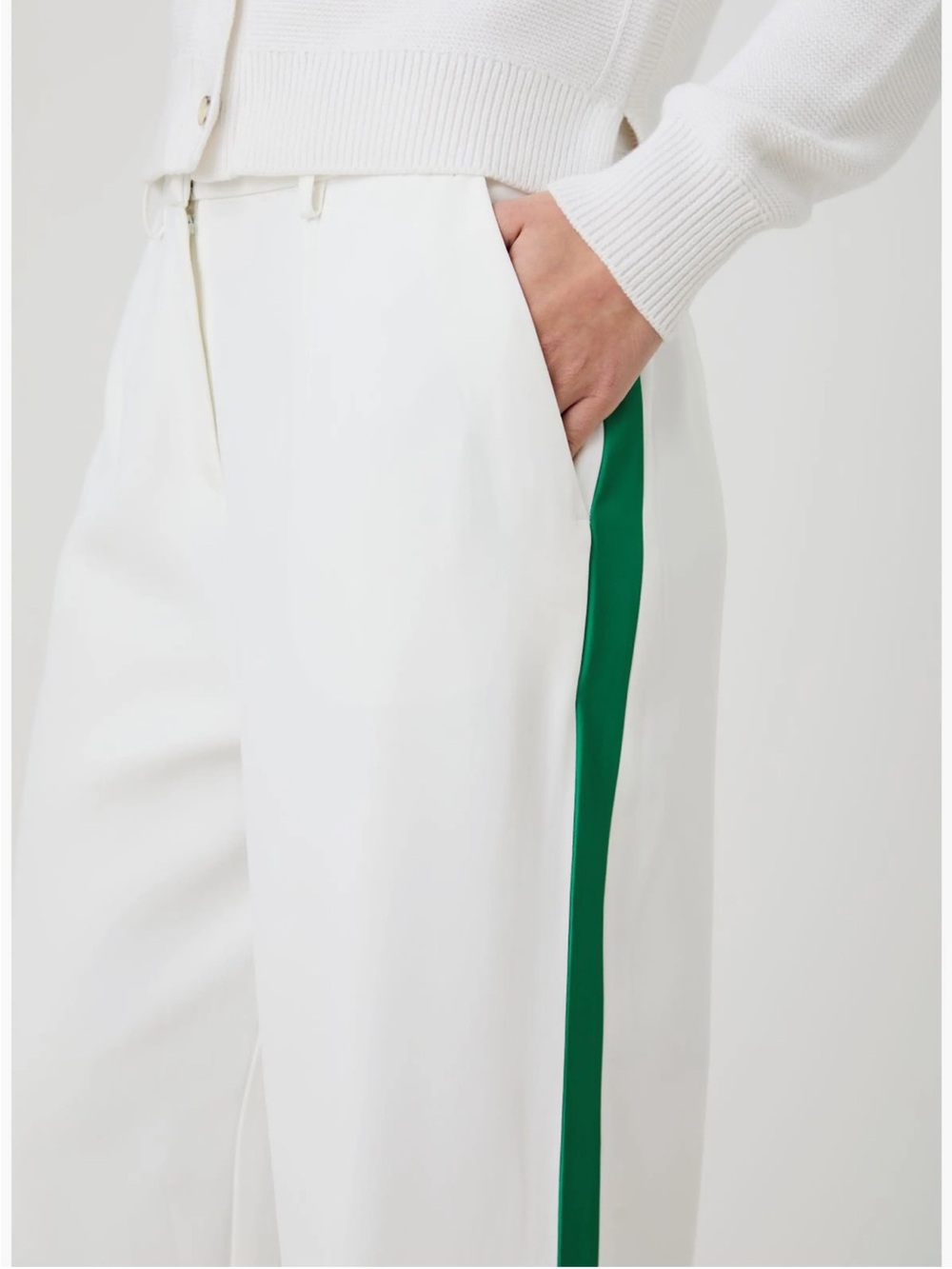 French Connection Stripe Side Pants size S - Picture 3 of 11